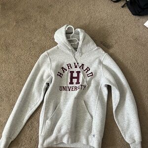 Harvard University Gray Logo Hoodie - Women's Pullover